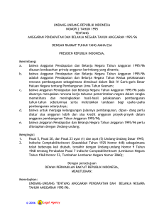 undang-undang republik indonesia nomor 2 tahun 1995 tentang