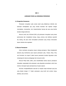 BAB 2 LANDASAN TEORI dan KERANGKA PEMIKIRAN 2.1