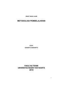 METODOLOGI PEMBELAJARAN bahan Ajar