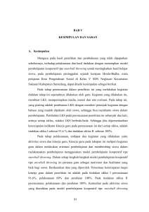 BAB V KESIMPULAN DAN SARAN A. Kesimpulan Mengacu pada