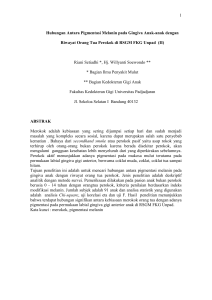 Hubungan Antara Pigmentasi Melanin pada Gingiva