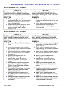skl ujian nasional fisika sma tahun 2010 dan tahun