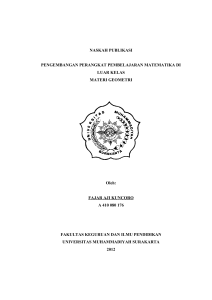 peningkatan aktivitas belajar matematika melalui strategi