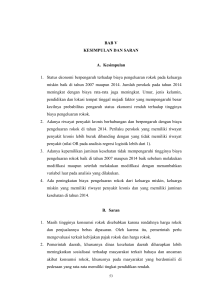 BAB V KESIMPULAN DAN SARAN A. Kesimpulan 1