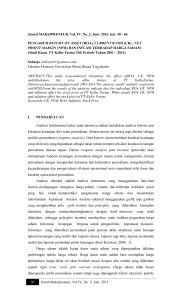 50 Jurnal Maksipreneur, Vol.IV, No. 2, Juni 2015 Jurnal