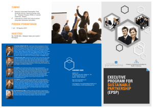 executive program for (epsp) sustainable partnership