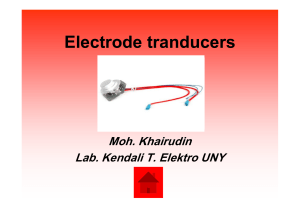 Electrode tranducers