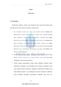 BAB V PENUTUP 5.1 Kesimpulan Berdasarkan deskripsi, analisis