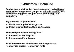 pembiayaan (financing)