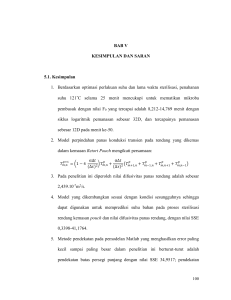 BAB V KESIMPULAN DAN SARAN 5.1. Kesimpulan 1