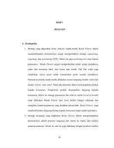 BAB V PENUTUP A. Kesimpulan 1. Strategi yang digunakan home