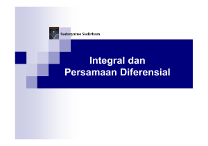 Integral dan Persamaan Diferensial - "Darpublic" at ee