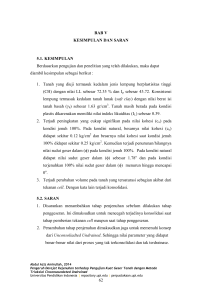 62 BAB V KESIMPULAN DAN SARAN 5.1