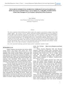 Jurnal Ilmu Manajemen Volume 4 Nomor 2