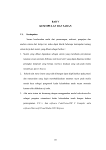 bab v kesimpulan dan saran