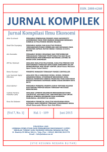 Jurnal Kompilasi Ilmu Ekonomi - Journals | STIE Kesuma Negara