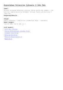 [Metadata] Gerakan keluarga berencana nasional dalam grafik dan