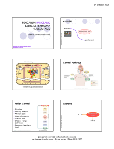 pengaruh rangsang exercise terhadap homeostasis