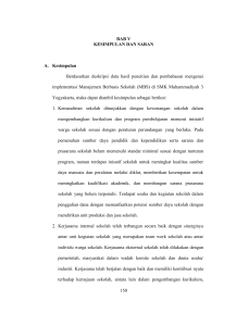 150 BAB V KESIMPULAN DAN SARAN A. Kesimpulan Berdasarkan