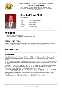 Drs. Zulfikar, Ph.D - Sister Unej