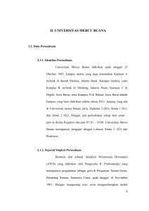 ii. universitas mercu buana - Perpustakaan Universitas Mercu Buana