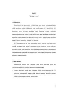 BAB V KESIMPULAN 1.1 Ringkasan Penelitian ini