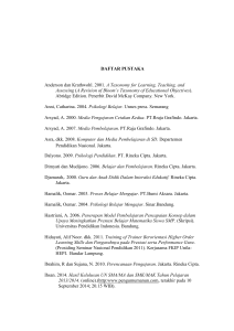 DAFTAR PUSTAKA Anderson dan Krathwohl. 2001. A Taxonomy for