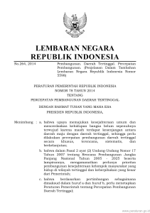 LEMBARAN NEGARA REPUBLIK INDONESIA