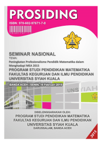 00 Kover prosiding - Program Studi Pendidikan Matematika