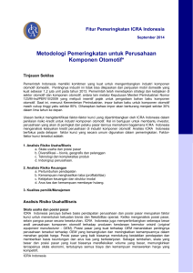 Metodologi Pemeringkatan untuk Perusahaan Komponen Otomotif*