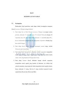 79 BAB V KESIMPULAN DAN SARAN 5.1. Kesimpulan Berdasarkan