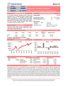 DINAR (Mar-15) - Danareksa Investment Management