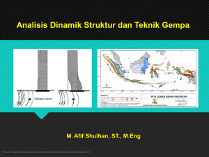 Analisis Dinamik Struktur dan Teknik Gempa