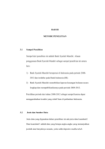 BAB III METODE PENELITIAN 3.1 Sampel Penelitian Sampel dari