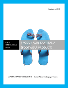produk alas kaki italia (footwear product)