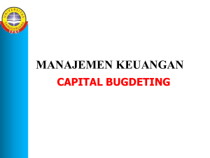 capital bugdeting