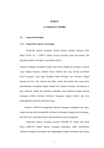 Pengertian laporan keuangan menurut Suwardjono (2005