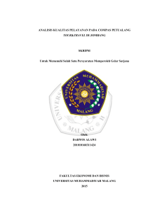 ANALISIS KUALITAS PELAYANAN PADA COMPAS