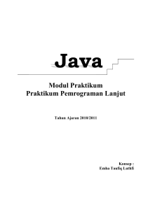 Modul Praktikum Pemrograman Lanjut - 3 - E