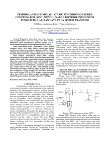 pemodelan dan simulasi static synchronous series compensator (sssc)