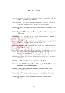 DAFTAR PUSTAKA Arief, M. Rudyanto. 2011. Pemrograman Web