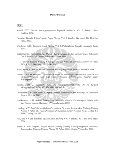 Daftar Pustaka BUKU Kansil, CST. Hukum Kewarganegaraan