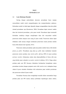 1 BAB I PENDAHULUAN 1.1 Latar Belakang Masalah Seiring