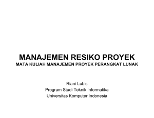 manajemen resiko proyek