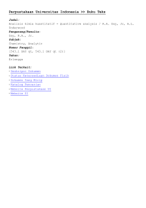 [Metadata] Analisis kimia kuantitatif = Quantitative