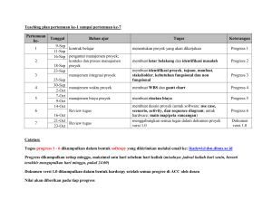 Teaching plan pertemuan ke-1 sampai pertemuan ke