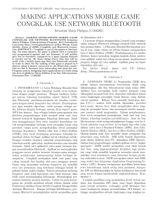 making applications mobile game congklak use network bluetooth