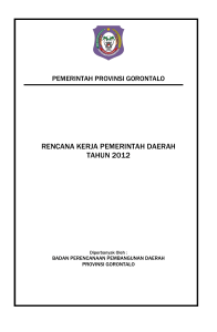 rencana kerja pemerintah daerah tahun 2012