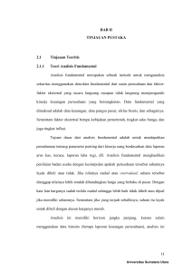 BAB II TINJAUAN PUSTAKA 2.1 Tinjauan Teoritis 2.1.1 Teori