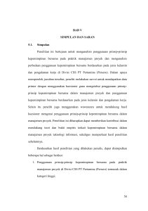 58 BAB V SIMPULAN DAN SARAN 5.1. Simpulan